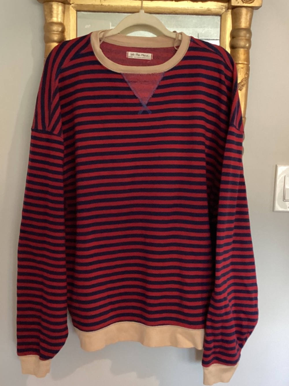We The Free striped knit sweatshirt. Medium